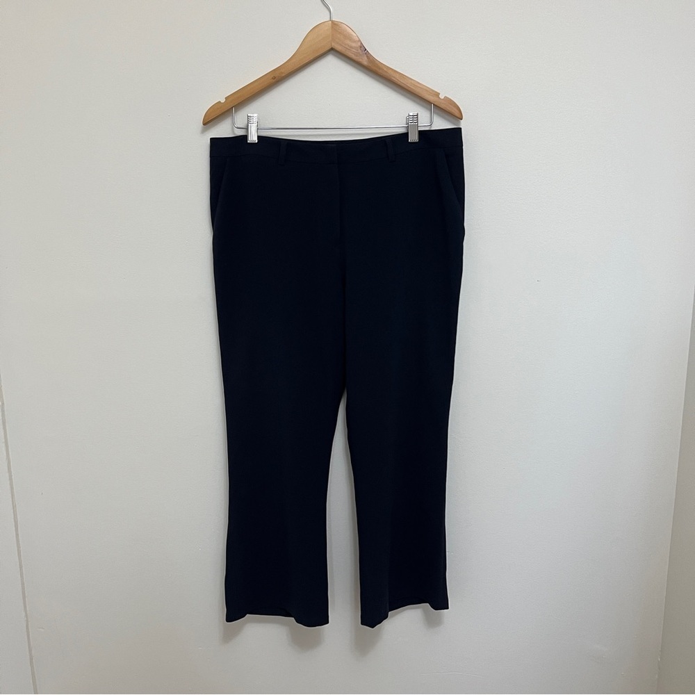 Jenni Kayne Navy Blue High Rise Cropped Trouser Pant Size 10